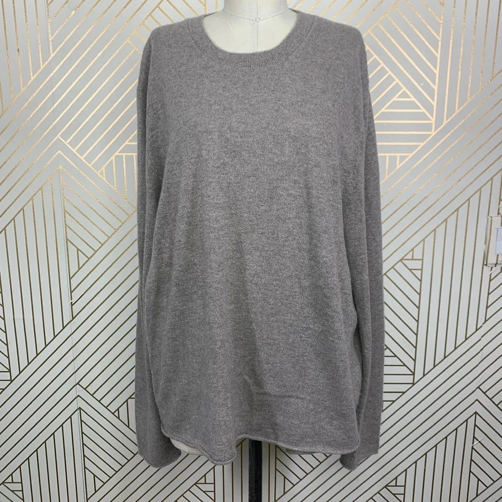 Vince Men's Marl Crewneck Cashmere Sweater In Heather‎ Palomar Size US XL - Picture 3 of 12
